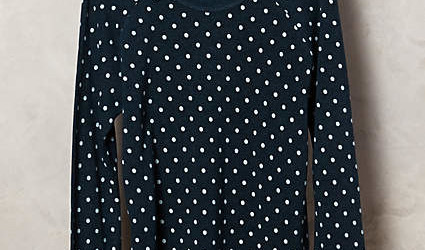 polka dot top anthropologie