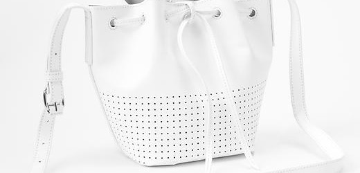 gap white bucket bag