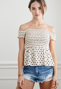 forever21 pretty off the shoulder top