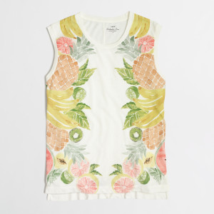 jcrew factory fruit salad tank top