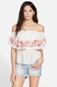 lush off the shoulder top