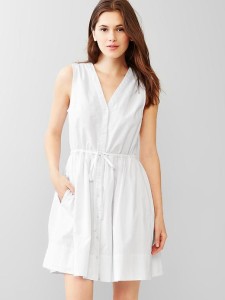 gap doby fit and flare dress