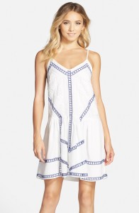 Adelyn Rae Embroidered Slipdress