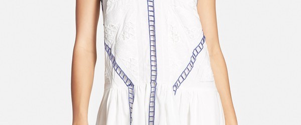 Adelyn Rae Embroidered Slipdress