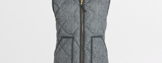 jcrew herringbone vest