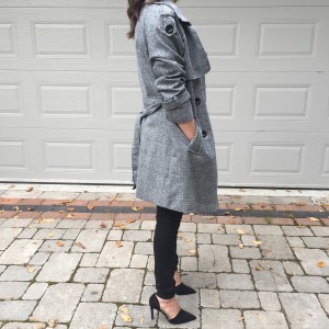 chicwish grey trench oufit