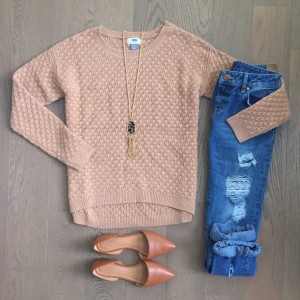 zara jeans old navy sweater outfit