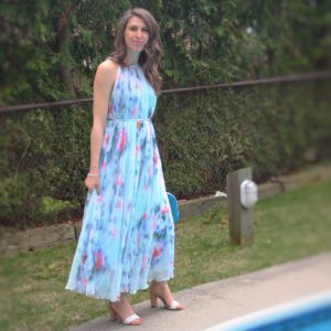 chicwish floral maxi summer dress