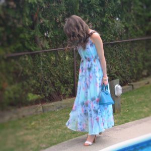 chicwish floral maxi summer dress