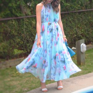 chicwish floral maxi summer dress