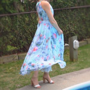 chicwish floral maxi summer dress