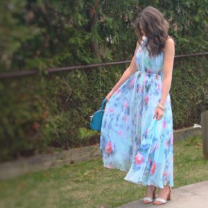 chicwish floral maxi summer dress